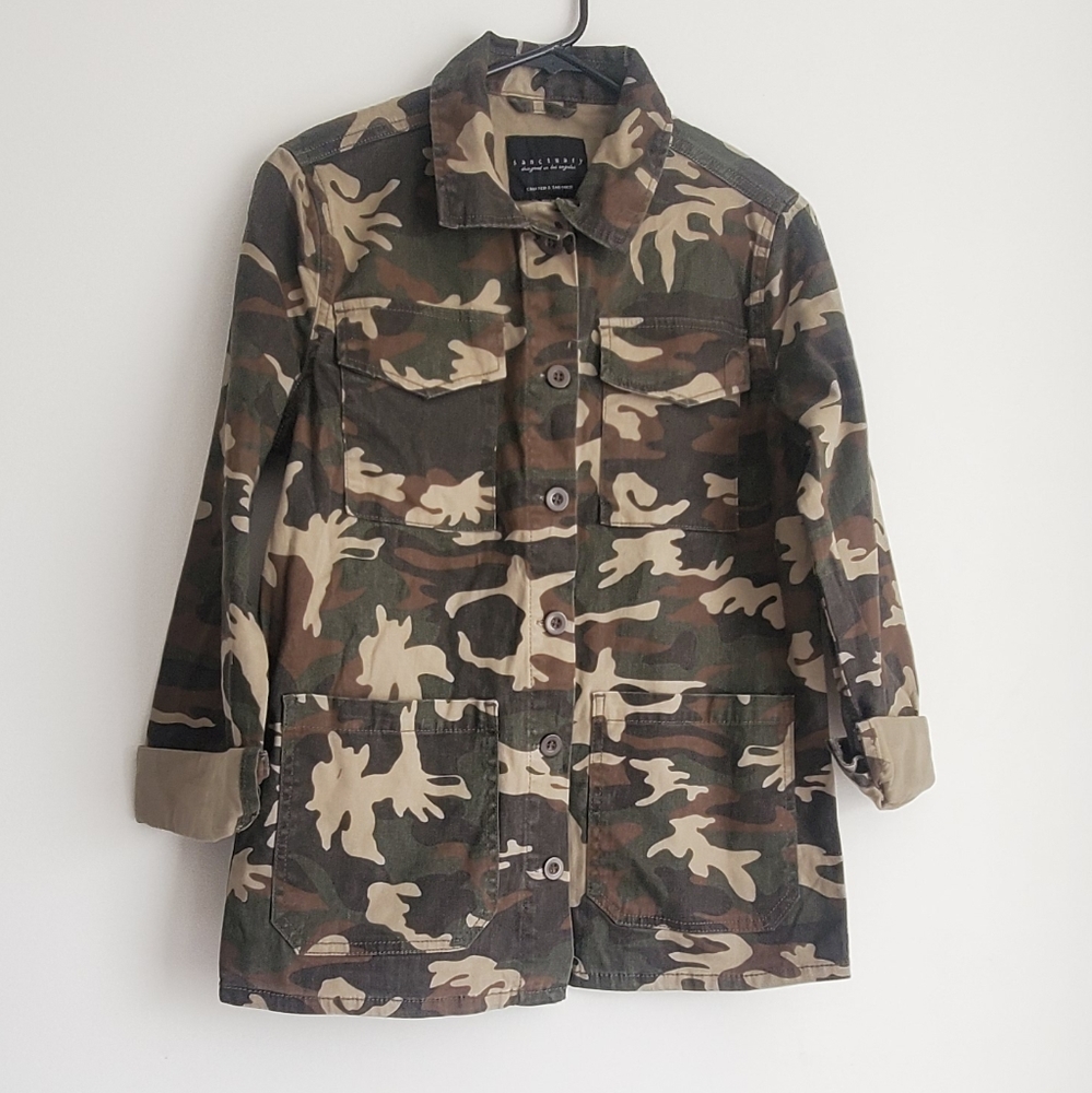 Sanctuary Camo jacket Small